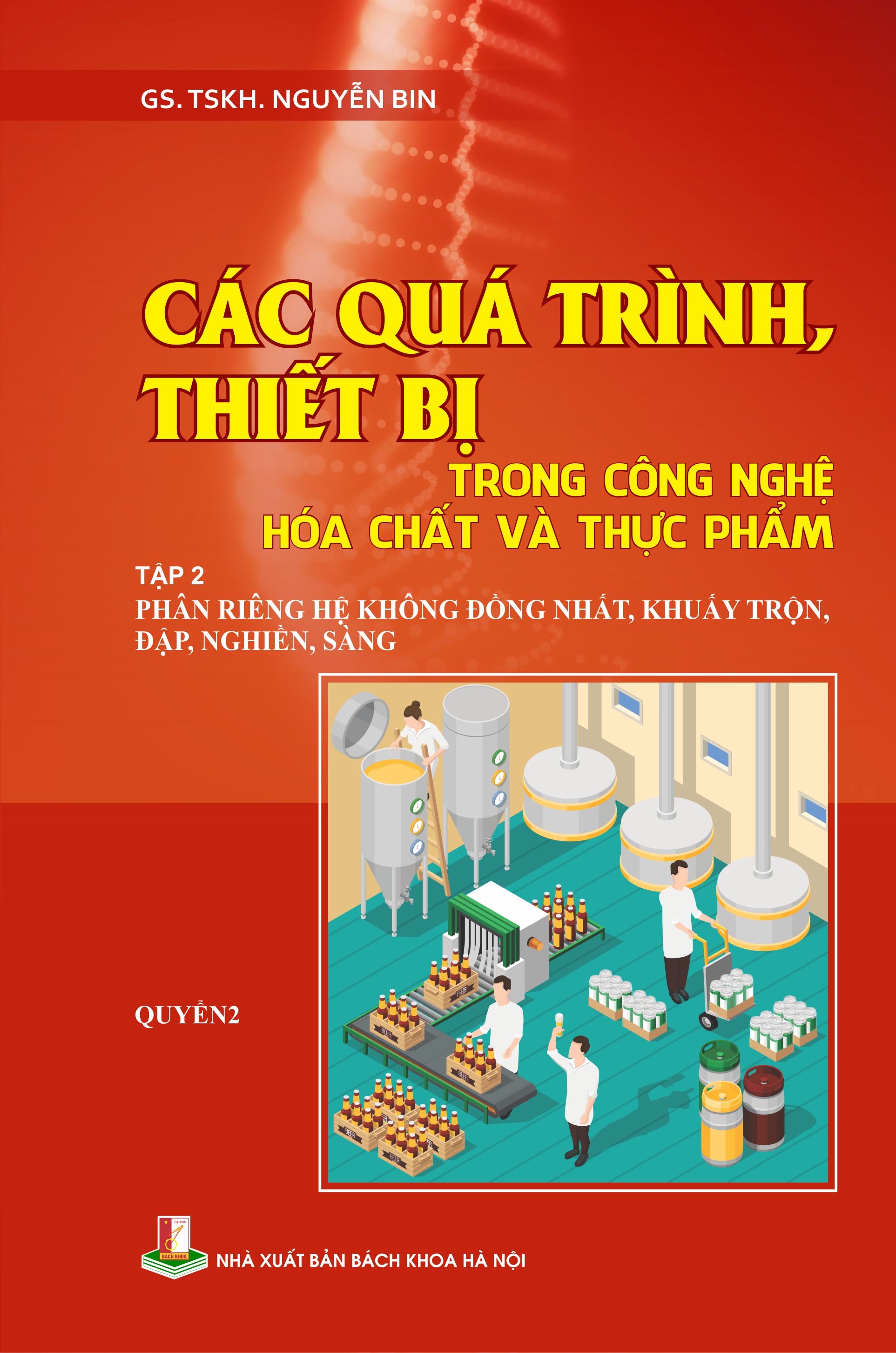 Các quá trình, thiết bị trong công nghệ hóa chất và thực phẩm Tập 2 Phân riêng hệ không đồng nhất, khuấy trộn, đập, nghiền, sàng Quyển 2
