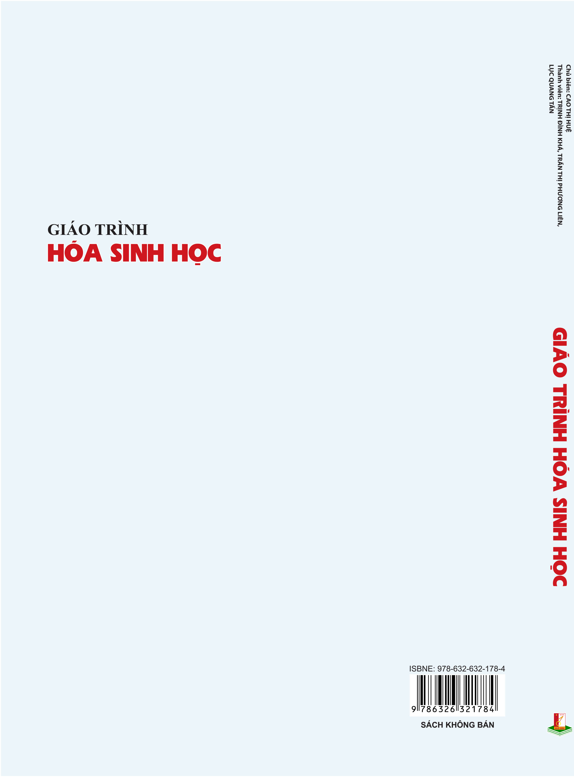 Giáo trình Hóa sinh học